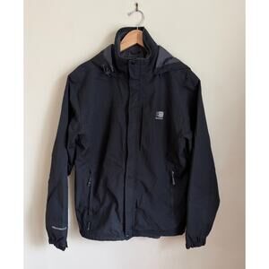 Karrimor WeatherTite Waterproof Jacket Men’s Small Black Hooded Outdoor Coat